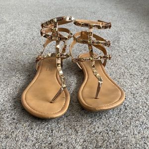 Db Dk fashion- size 9 rose gold sandals- worn once for a wedding- comfortable